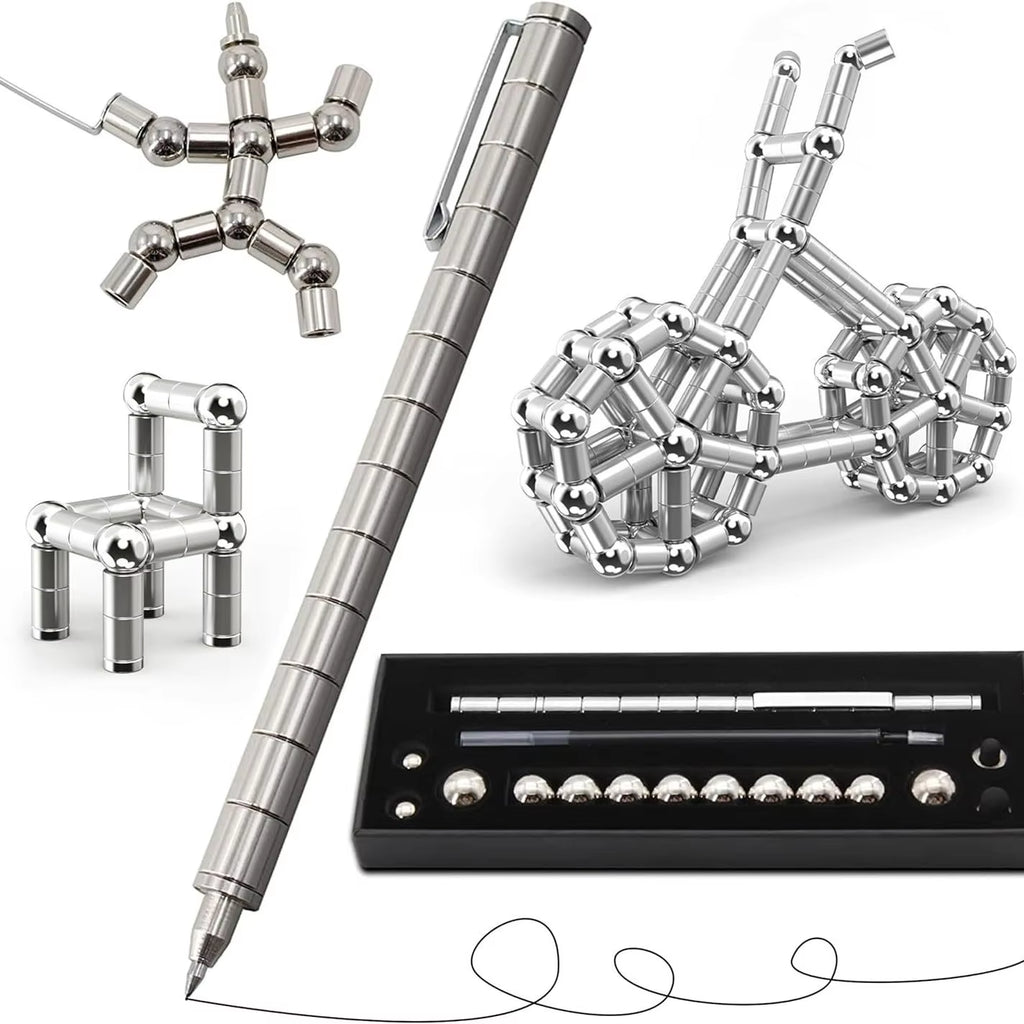 1Pcs Creative Magnetic Stress Relief Pen Multifunctional Creative Pen Relieves Anxiety and Stress Perfect Gift for Friends