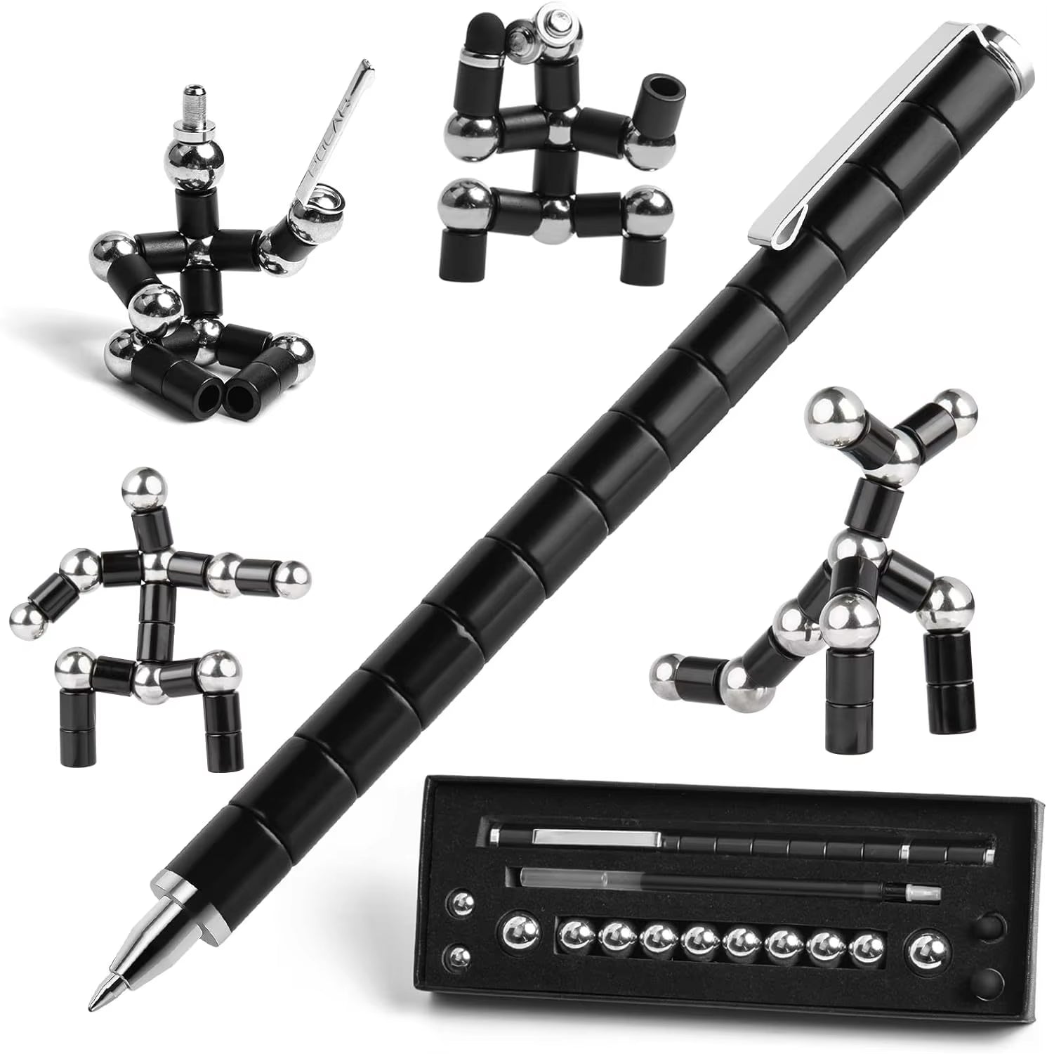 1Pcs Creative Magnetic Stress Relief Pen Multifunctional Creative Pen Relieves Anxiety and Stress Perfect Gift for Friends