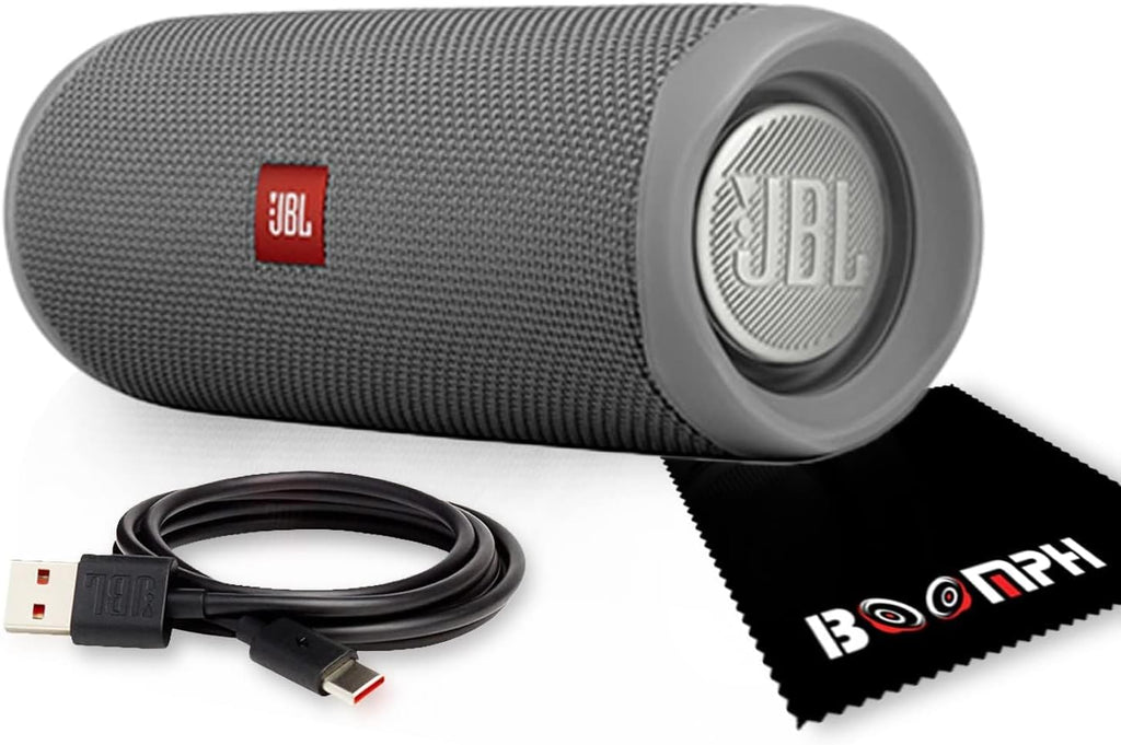 Flip 5: Portable Wireless Bluetooth Speaker, IPX7 Waterproof - Gray