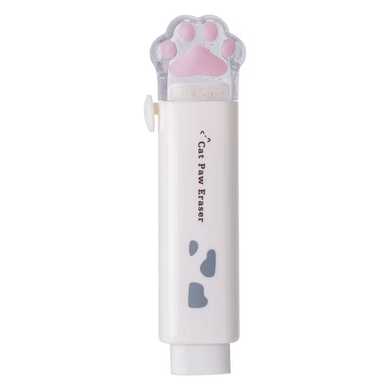 Kawaii Retractable Eraser Cute Cat Korean Stationery Rubber Drawing Erasers Children'S School Supplies Office