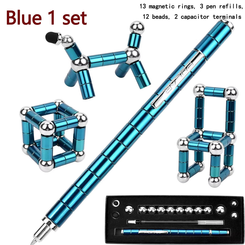 1Pcs Creative Magnetic Stress Relief Pen Multifunctional Creative Pen Relieves Anxiety and Stress Perfect Gift for Friends
